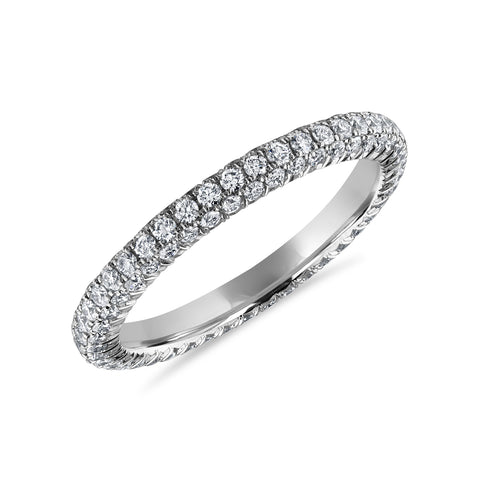 Triple Row Diamond Eternity Band